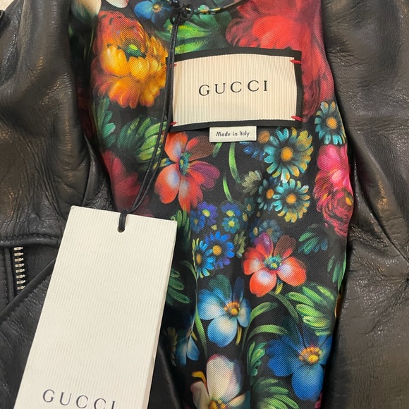 Gucci Punk Leather Biker Jacket Size 44/L - Picture 13 of 16